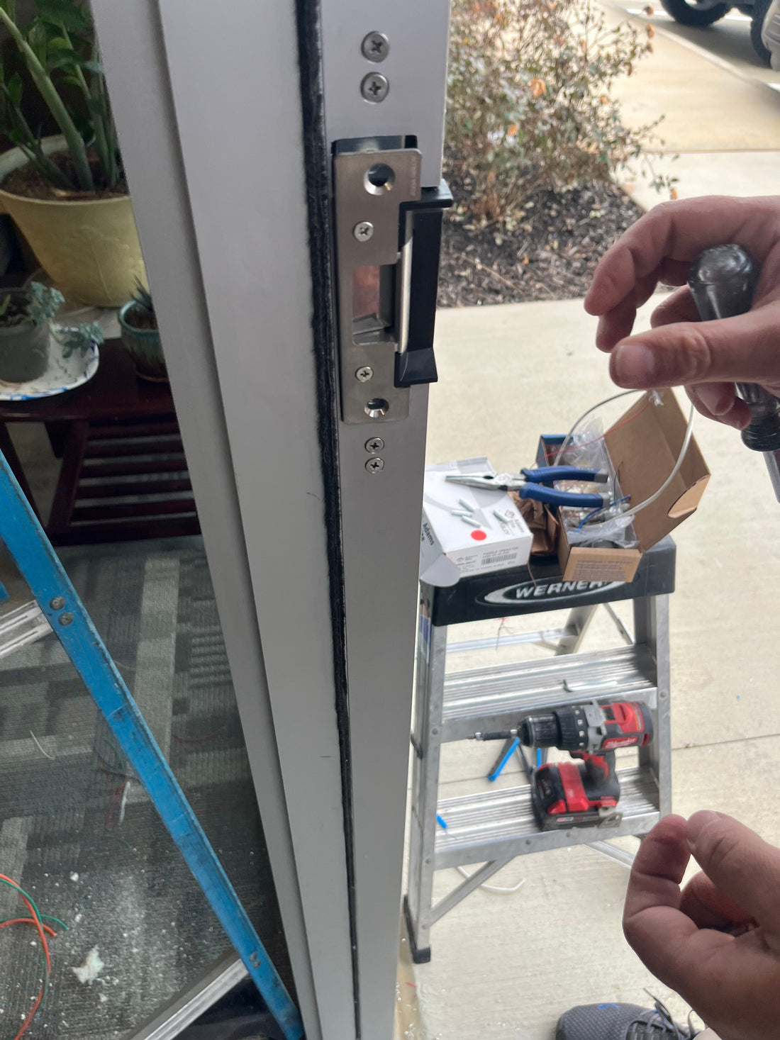 Storefront Door Retrofit: Adams Rite Deadlatch, HES Strike and Brivo