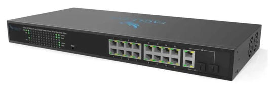 Eagle Eye Networks 16 Port Managed POE+ with 2xGig Uplink - Avenger Security
